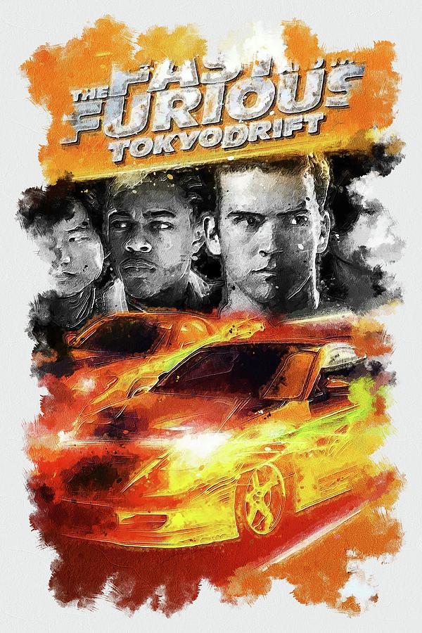 Movie The Fast And The Furious Tokyo Drift Digital Art by Garett Harold ...