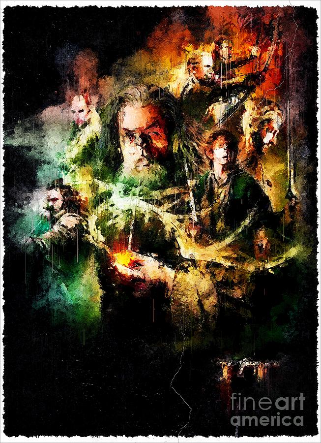 Movie The Hobbit The Desolation Of Smaug Drawing by Tanya Prosacco ...