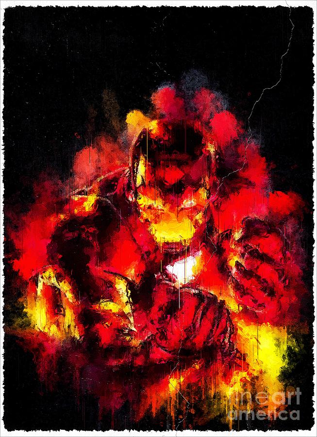 Movie The Invincible Iron Man Drawing by Tanya Prosacco - Fine Art America