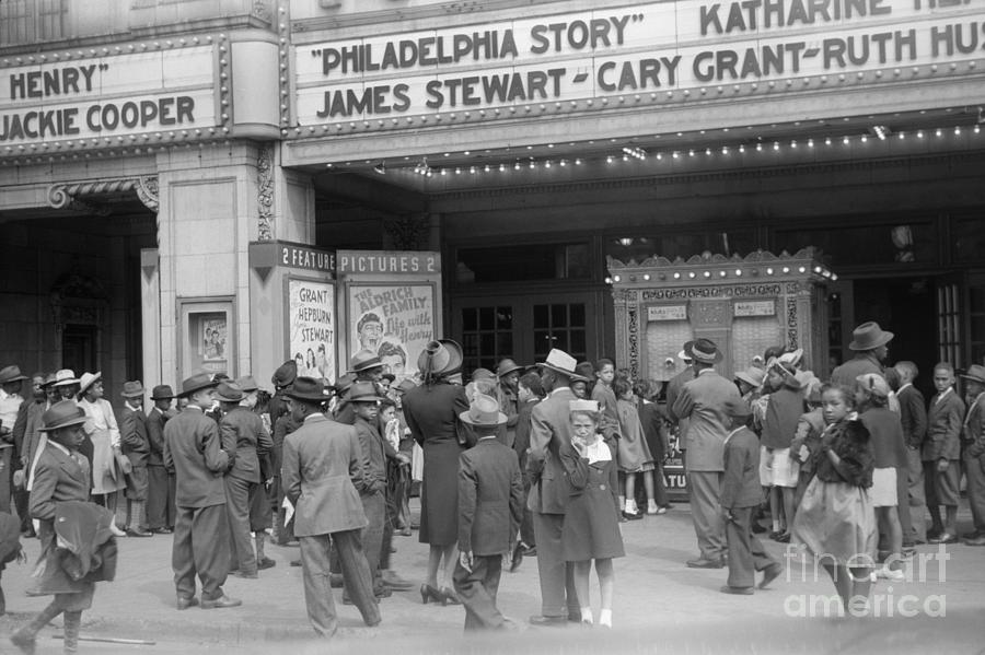 Movie Theater, 1941 Photograph by Edwin Rosskam