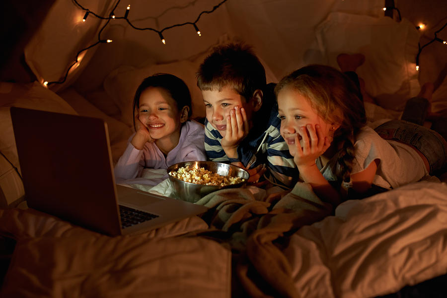 Movie time in the blanket fort Photograph by PeopleImages