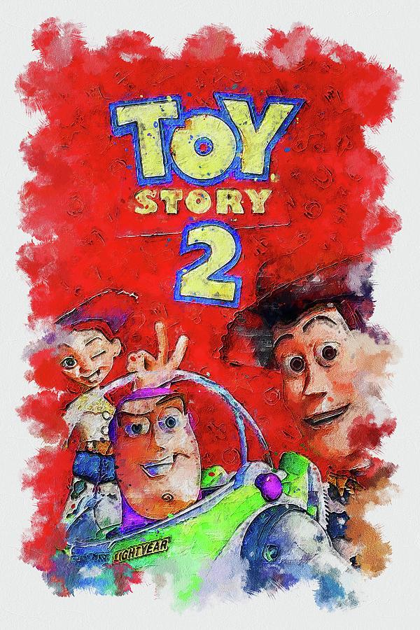 Movie Toy Story 2 Mixed Media by Franz Elvie - Fine Art America