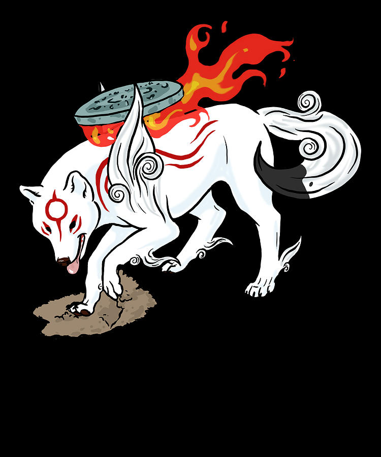 Movies Ammy Digging Digital Art by Okami - video game - Fine Art America