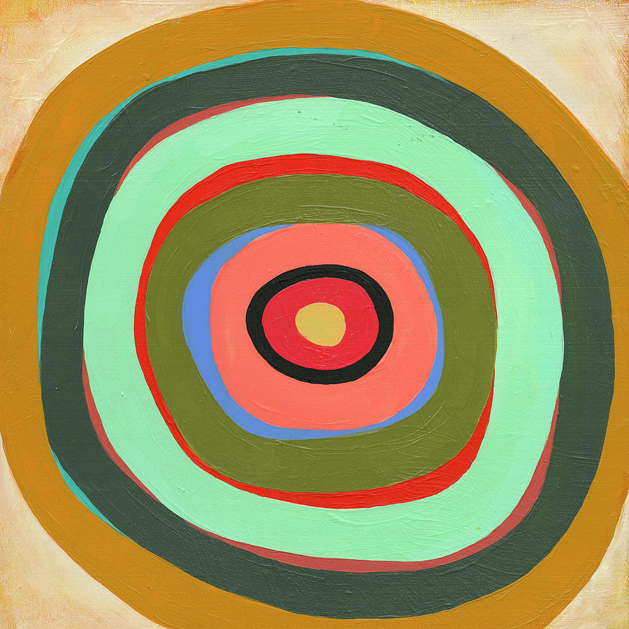 Pattern Painting - Moving Target #8 by Jane Davies