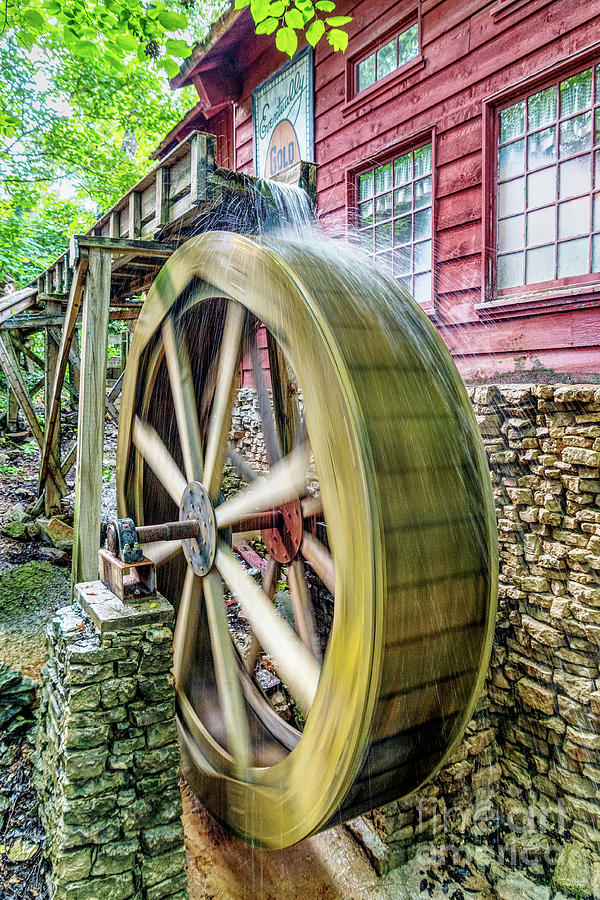 Moving Water Wheel Photograph by Jennifer White