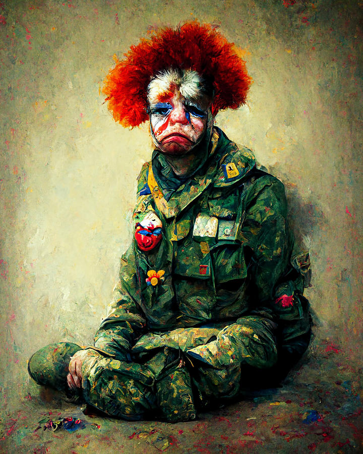 Moxy Clown, Prisoner of War Digital Art by Craig Boehman