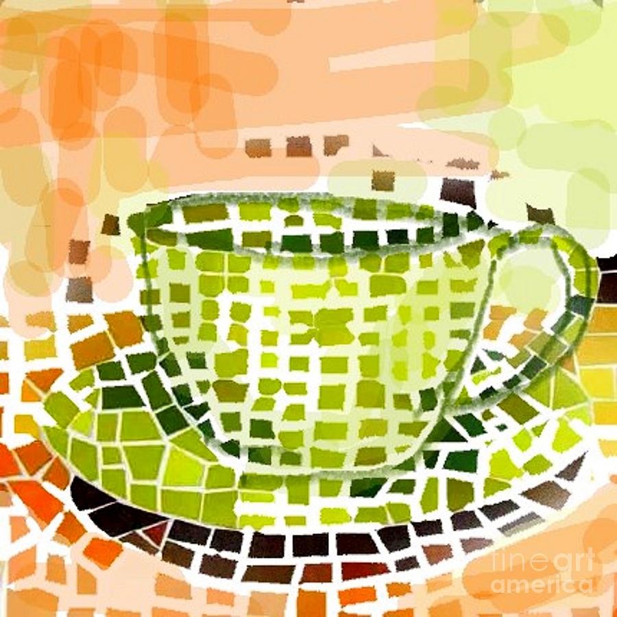 Green Tea  Painting by Vesna Antic