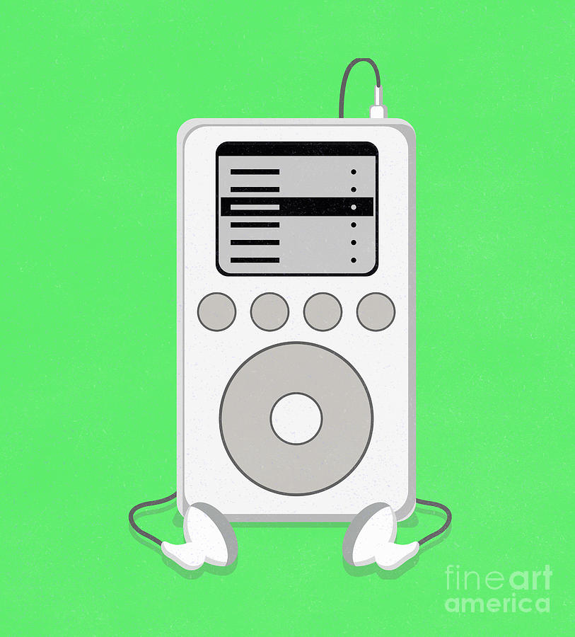 MP3 player illustration Digital Art by Arkitekta Art - Fine Art America