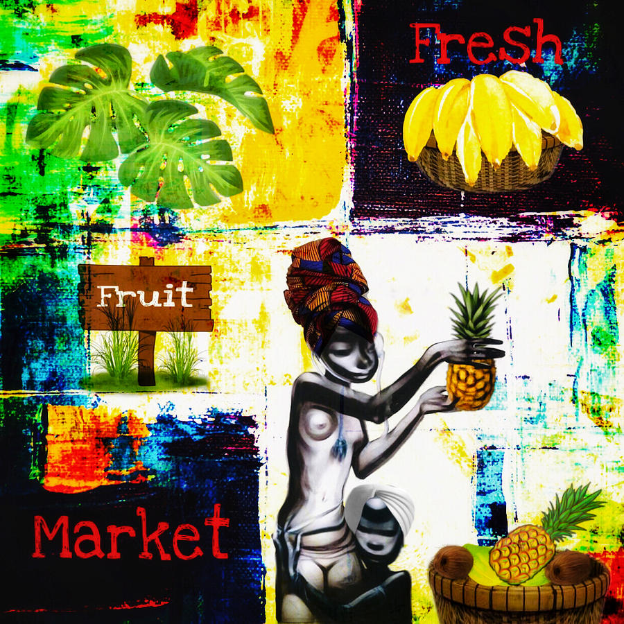Mpenzi Wangu Market Digital Art by Canessa Thomas