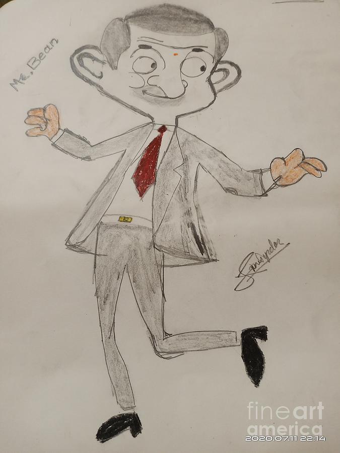 Mr Bean Drawing by Aneesh Awadhiya  Pixels
