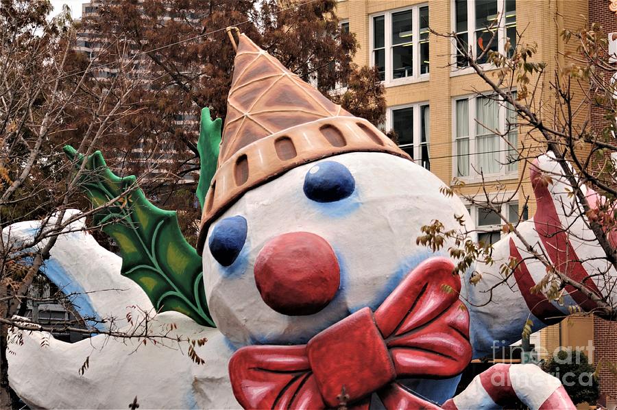 Mr. Bingle At The Annual Christmas Parade Downtown December 2020 New Orleans Photograph by Michael Hoard