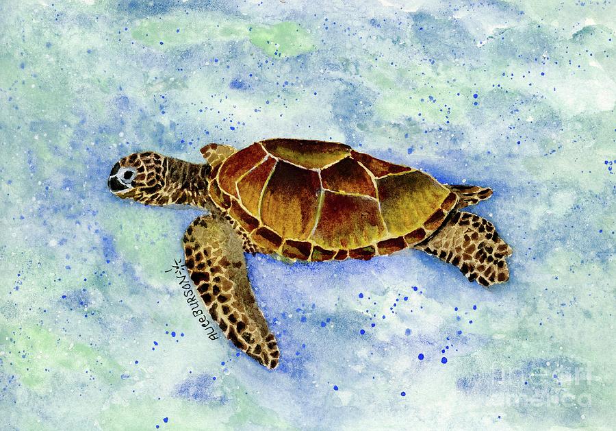 Mr. C.Turtle Painting by Alice Burson - Fine Art America