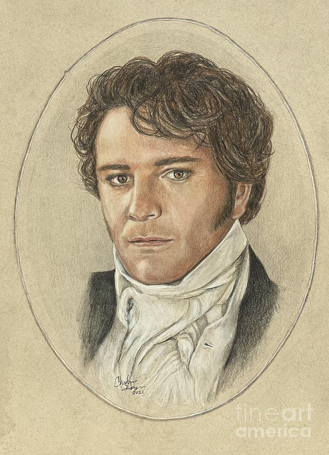 Mr. Darcy / Colin Firth Drawing by Christine Jepsen