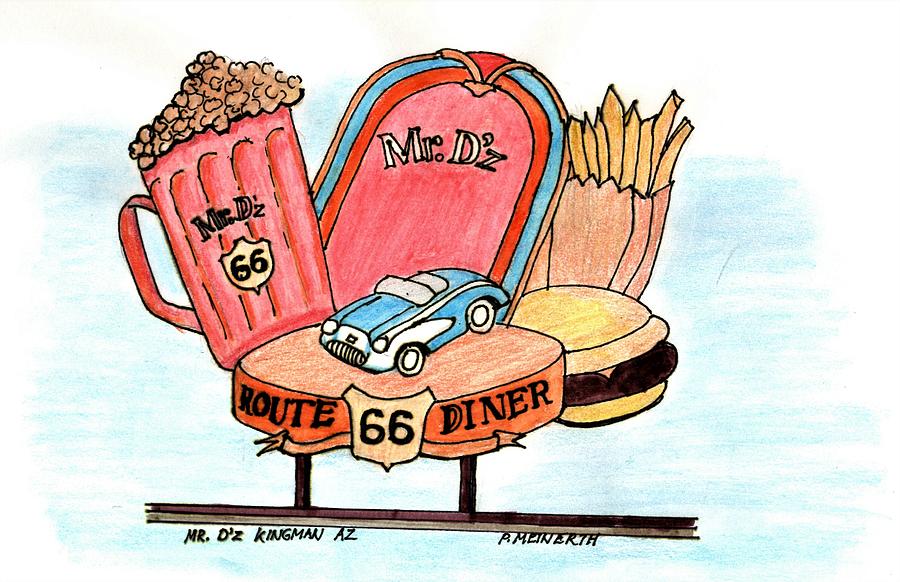 Mr Dz Diner Drawing by Paul Meinerth