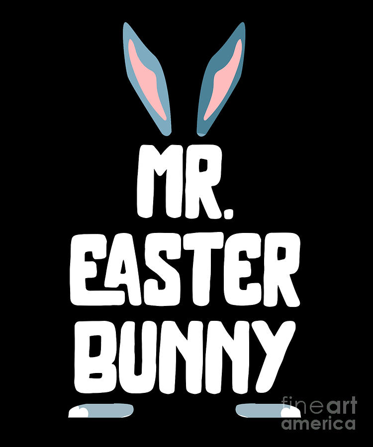 Mr Easter Bunny Egg Hunt Festival Holiday Gift Digital Art by Thomas Larch