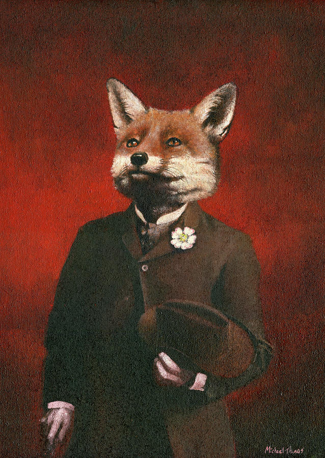 Mr Fox  Painting by Michael Thomas