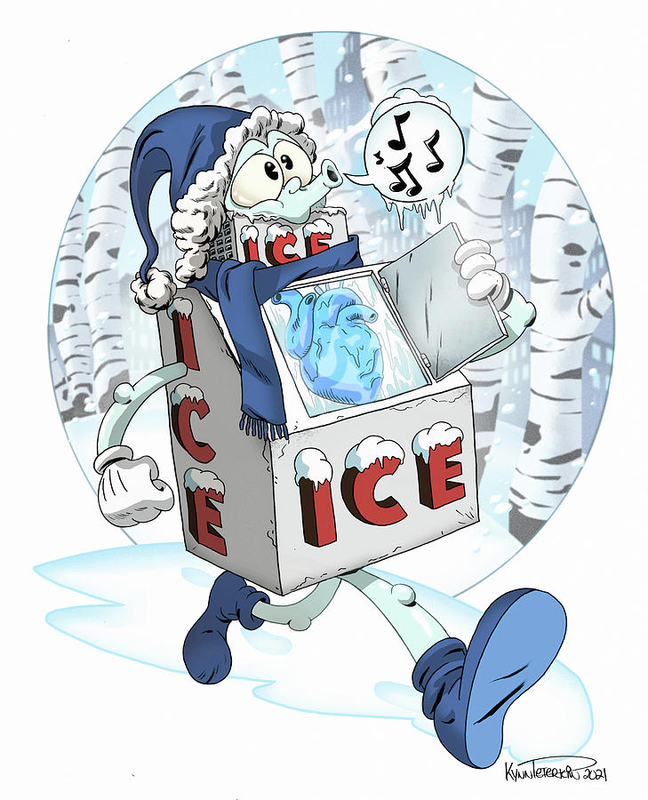 Mr. Ice-Cold Digital Art by Kynn Peterkin