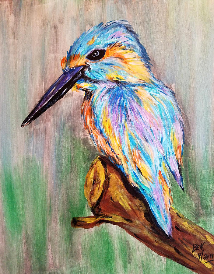 Mr King Fisher Painting by Brent Knippel
