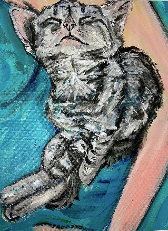 Mr. Kitty and Mommy Painting by MG Stout - Fine Art America