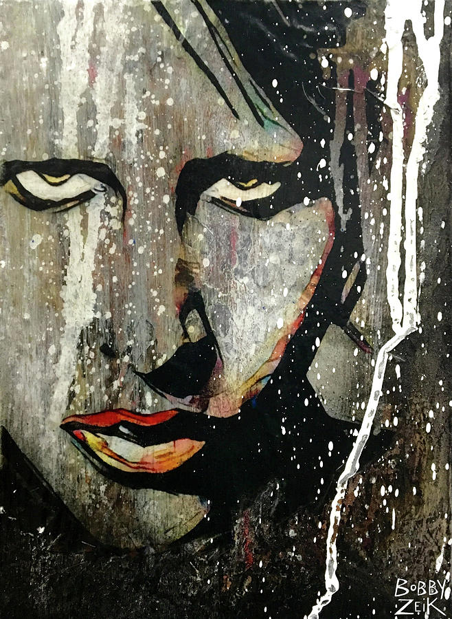 Nine Inch Nails Painting - Mr. Manson by Bobby Zeik
