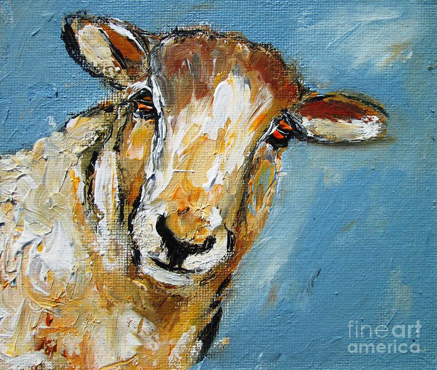 Mr Sheep Artwork And Painting  Painting by Mary Cahalan Lee - aka PIXI