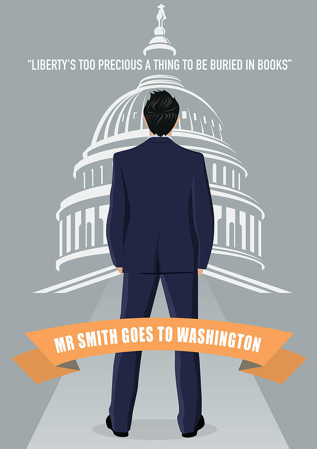 Gone With The Wind Digital Art - Mr Smith Goes To Washington - Alternative Movie Poster by Movie Poster Boy