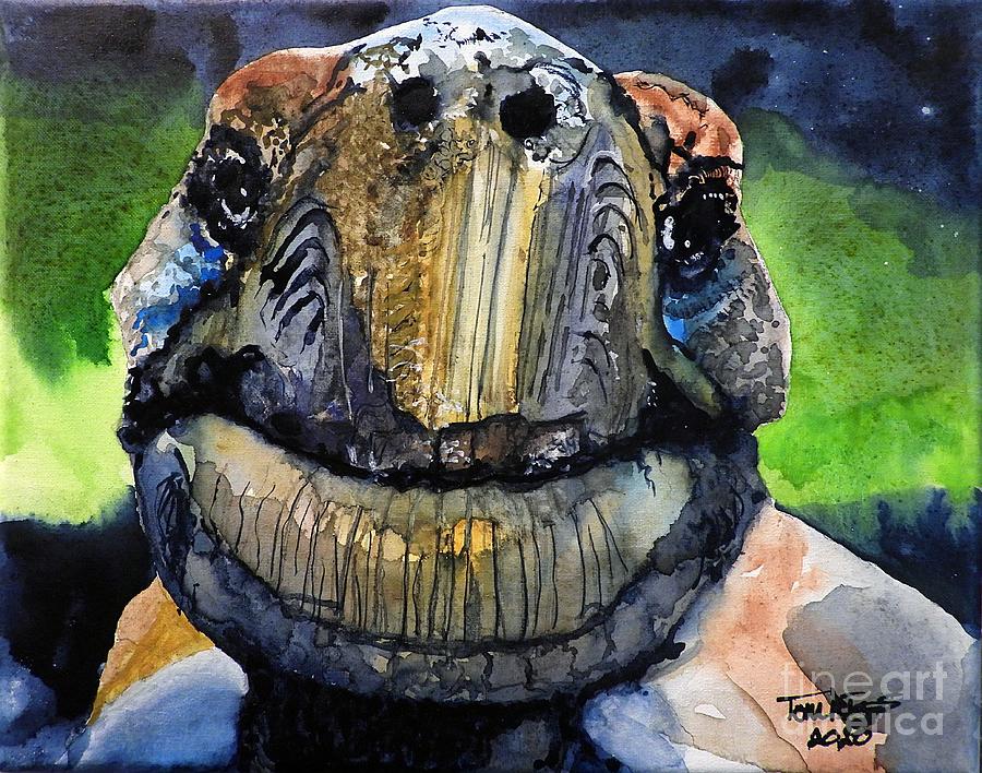 Mr. Turtle Painting by Tom Riggs