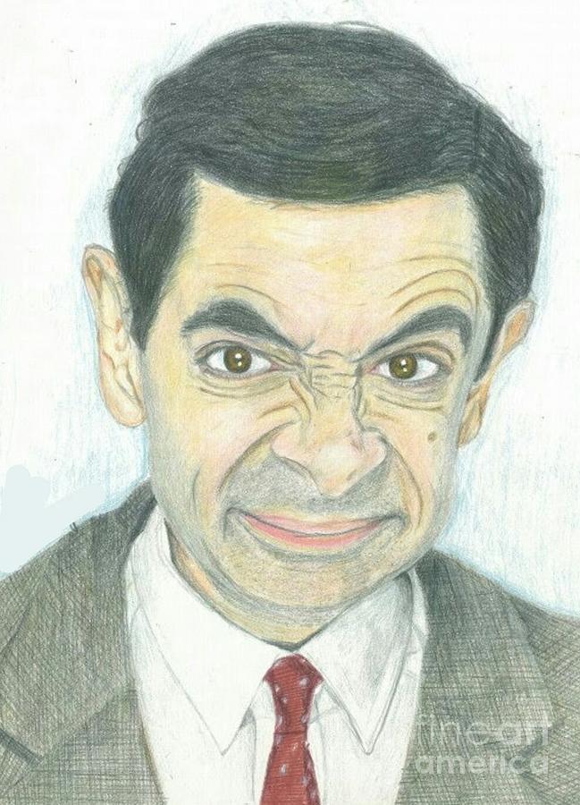 Mr Bean pencil Sketch