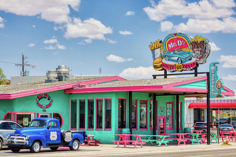 Mr.Dz Diner Route 66 Kingman Arizona Photograph by Tatiana Travelways