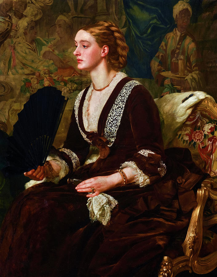Edward John Poynter Painting - Mrs Archibald Milman by Edward Poynter