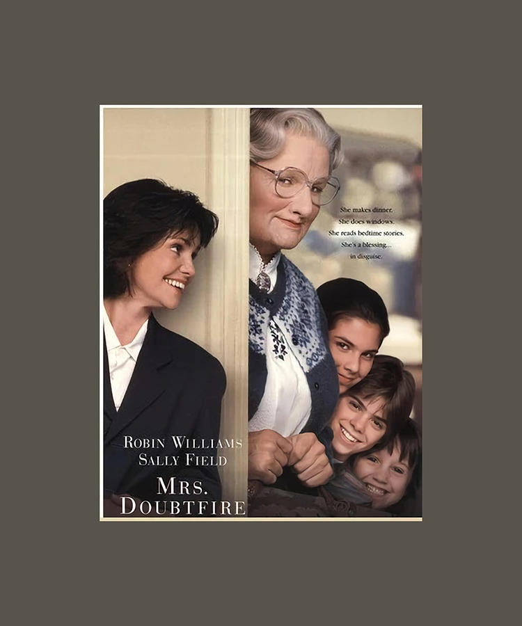 Mrs Doubtfire Movie Poster Classic boy music Painting by Sabrina Ray