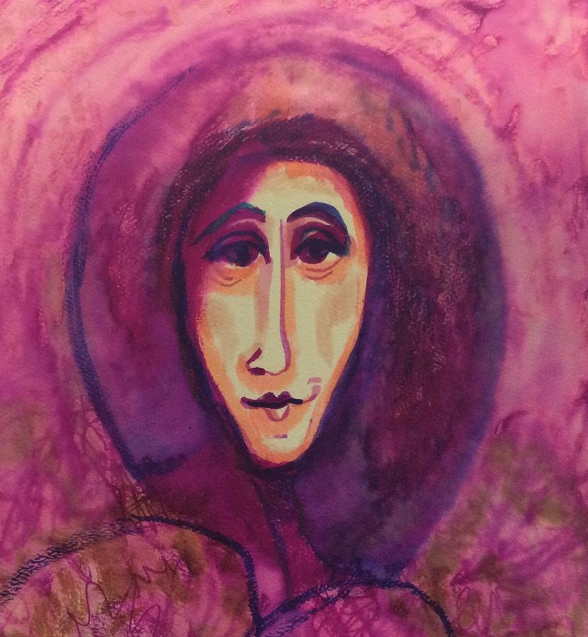 Mrs. Faversham Painting by Cheri Read Long Pixels