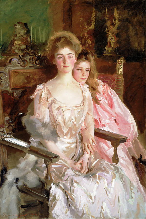 Sargent Painting - Mrs. Fiske Warren and Her Daughter Rachel by Eric Glaser