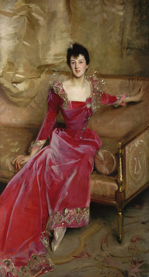 Mrs. Hugh Hammersley, year 1892 Painting by John Singer Sargent Mrs. Hugh Hammersley, year 1892 Painting by John Singer Sargent