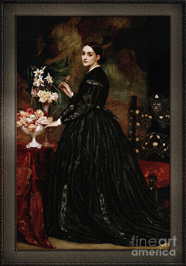 Mrs. James Guthrie by Sir Frederic Lord Leighton Painting by Rolando Burbon
