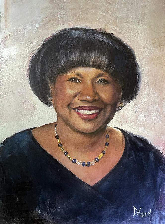 Mrs. Karla Garrett Harshaw Painting by Gregory DeGroat