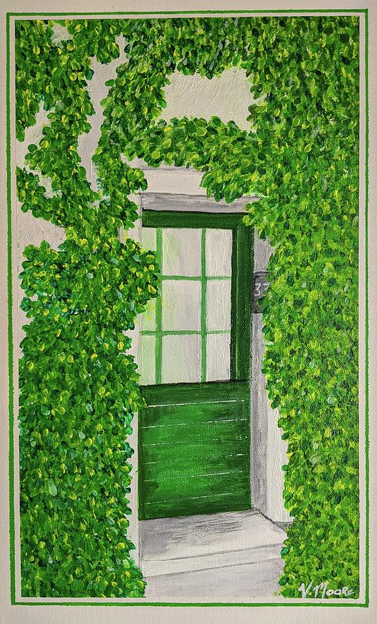 Mrs. Wilsons Green Door Painting