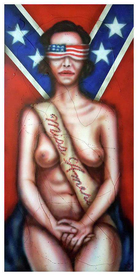 Ms. Murica Painting by Rodney D Butler