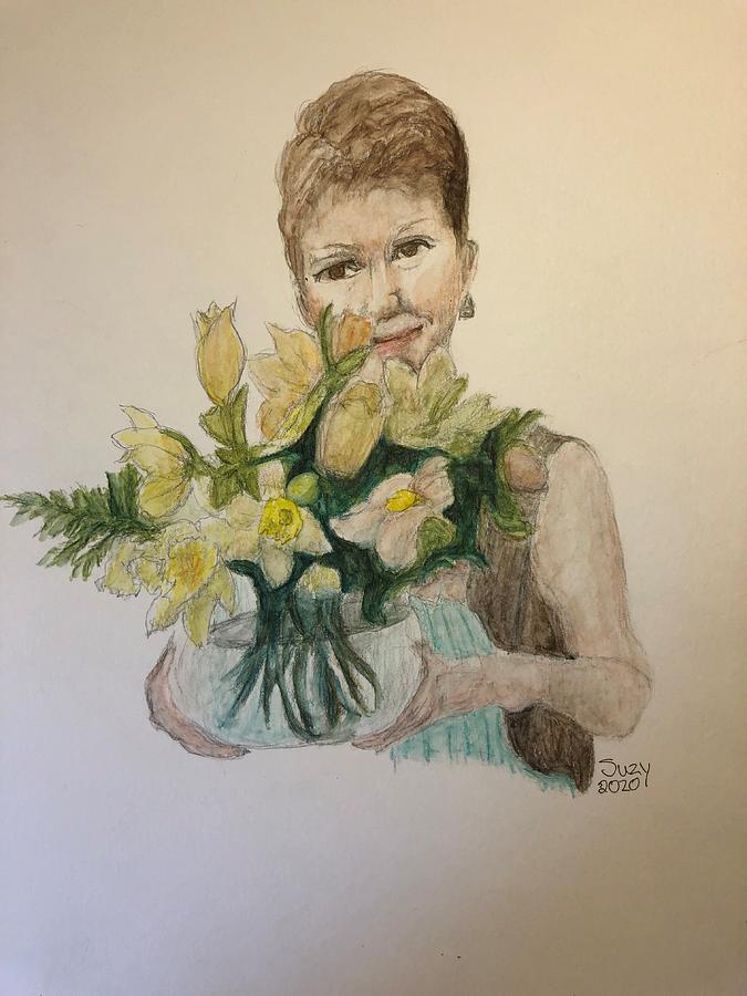 Ms Nancy Drawing By Suzy Barnett Fine Art America