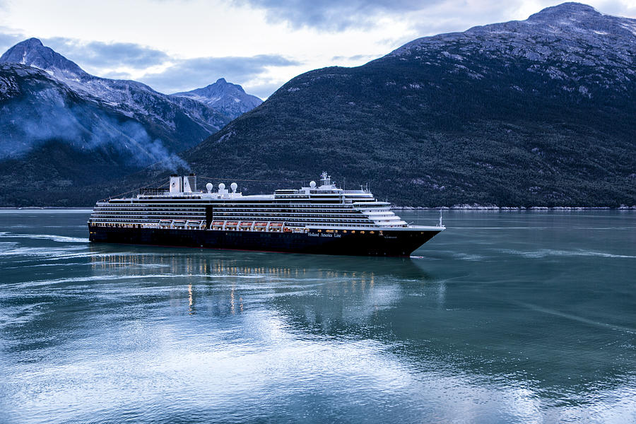 MS Noordam Sailing into Skagway, Alaska Photograph by Urbanglimpses
