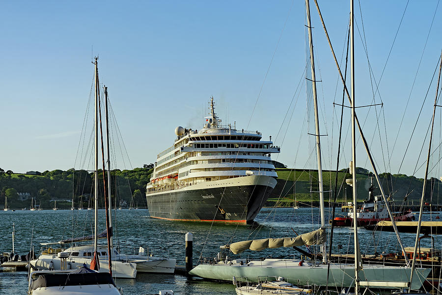 MS Prinsendam, Leaving Falmouth Harbour Photograph by Rod Johnson