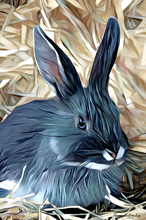 Ms. Rabbit Digital Art by Pennie McCracken