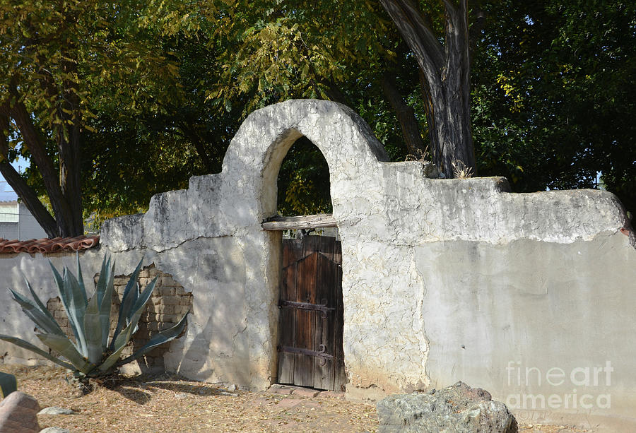 Mission San Miguel Wall Arched Doorway Photograph by Debby Pueschel