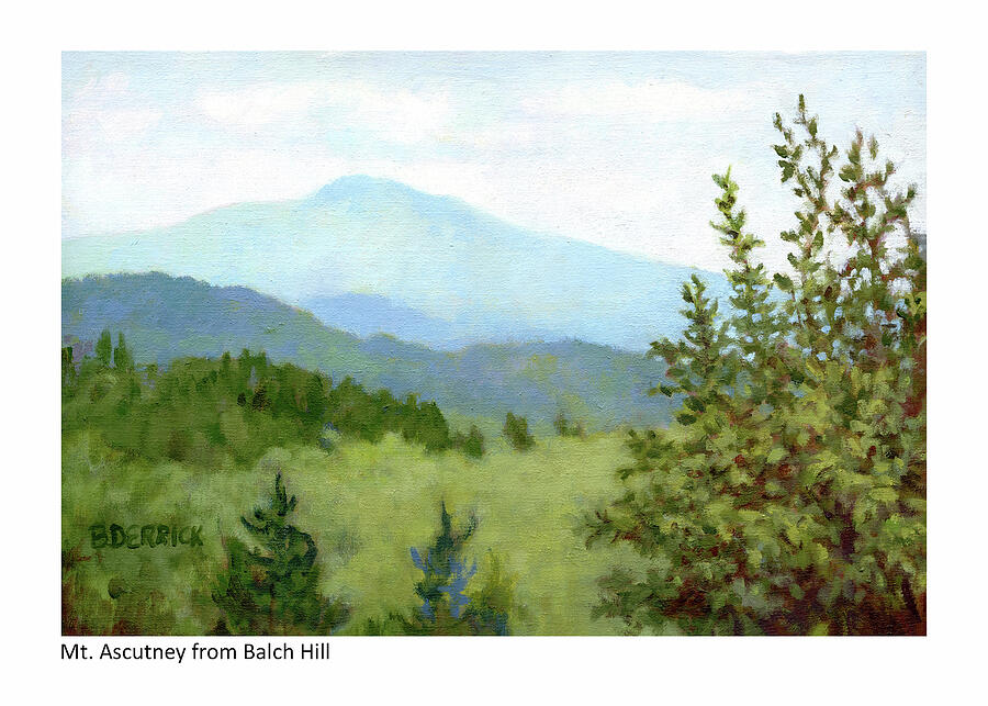 Mt. Ascutney from Balch Hill Painting by Betsy Derrick
