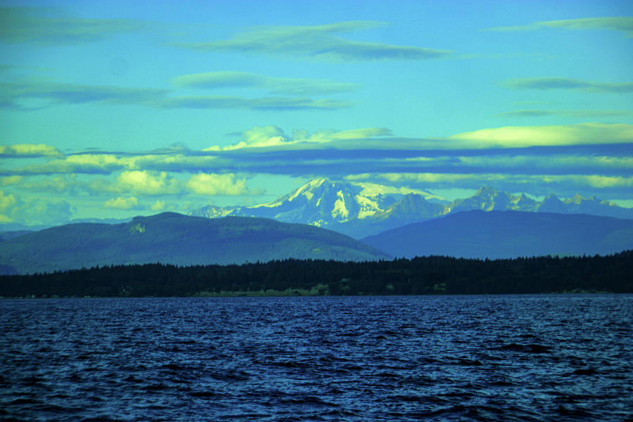 Mt Baker In The Clouds Photograph