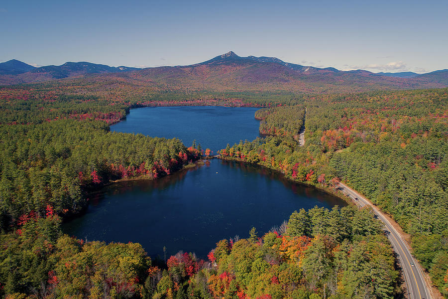 Mt Chocorua and Chocorua Lake - Tamworth, New Hampshire - October 2020 Photograph by John Rowe