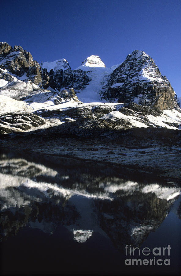 Landscape Photograph - Mt Condoriri Reflections by James Brunker