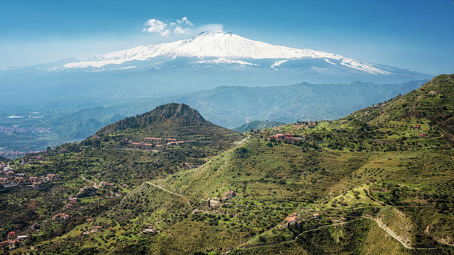 Mt Etna Sicily Italy Photograph by Joan Carroll