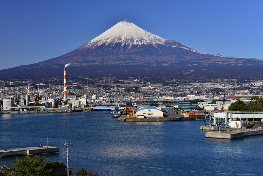 Mt Fuji and Tagonoura Bay, Fuji City, Shizuoka Prefecture Photograph by Photos from Japan, Asia and othe of the world