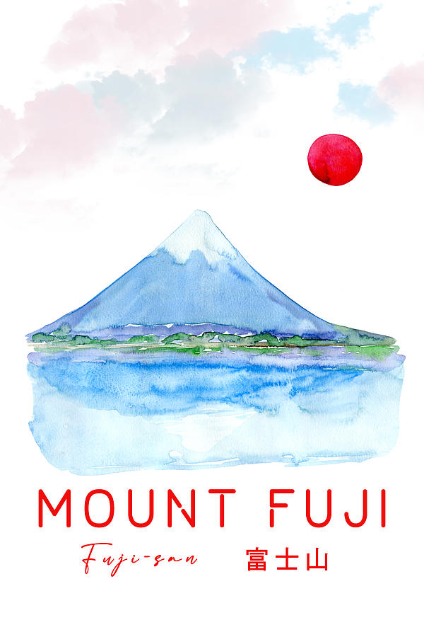 Mt Fuji Of Japan Travel Poster 2 Digital Art